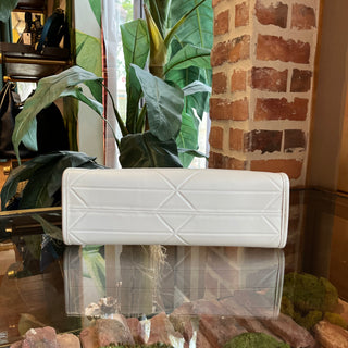 PRADA Symbole Small White Soft Calfskin Leather Tote