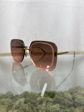 DIOR UltraDior SU Square Pink Acetate Sunglasses TS3756