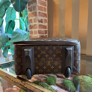 LOUIS VUITTON Pegase 60 Brown Monogram Canvas Rolling Luggage