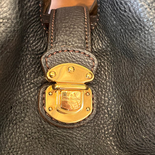 LOUIS VUITTON Mahina XL Black Monogram Leather Bag