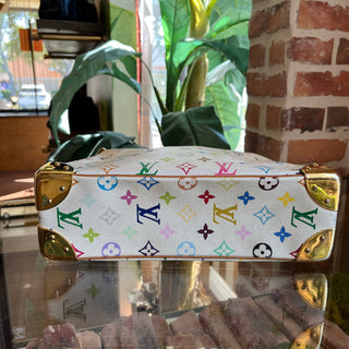 LOUIS VUITTON Boulogne White Monogram Multicolore Shoulder Bag