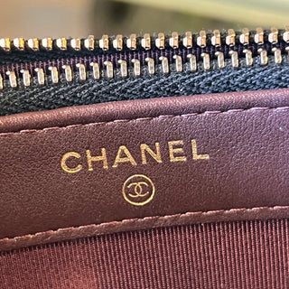 CHANEL Double Zip Clutch