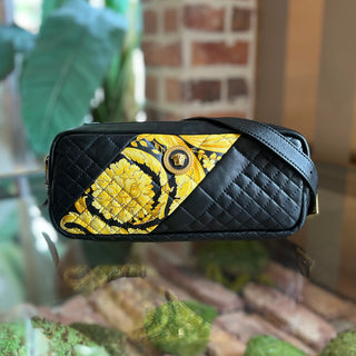 VERSACE Nappa Barocco Printed Quilted Vanitas Medea Belt Bag