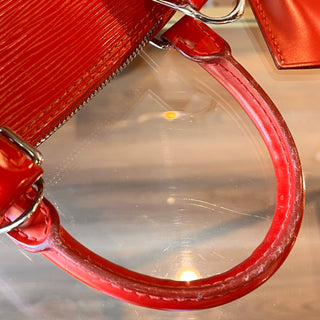 LOUIS VUITTON Red Epi Leather Alma BB