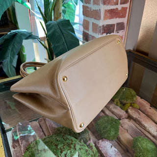 PRADA Beige Saffiano Leather Tote