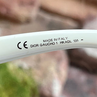 DIOR Gaucho White Acetate Shield Sunnies
