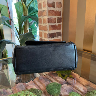 SAINT LAURENT Nolita Black Grain De Poudre Shoulder Bag
