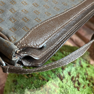 FENDI Brown Vintage Mini Zucca Print Camera Crossbody Bag