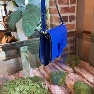 LOUIS VUITTON Louise PM Blue Epi Leather Shoulder Bag