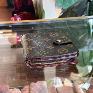 LOUIS VUITTON Portefeuille Celeste Trifold Brown Monogram Canvas Wallet