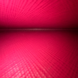 PRADA Pink Saffiano Leather Continental Wallet