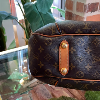 LOUIS VUITTON Galleria PM Brown Monogram Canvas Hobo Bag
