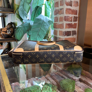 LOUIS VUITTON Cupertino Monogram Canvas Brown Briefcase