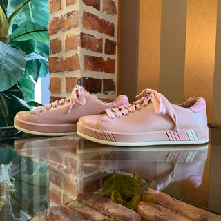 PRADA Pink Leather Low Top Sneakers SZ 37.5 (US 7.5)