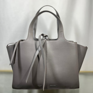 CELINE Tri-fold Medium Grey Shoulder Bag