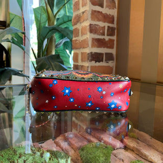 VALENTINO Volcano Enchanted Wonderland Print Leather Crossbody