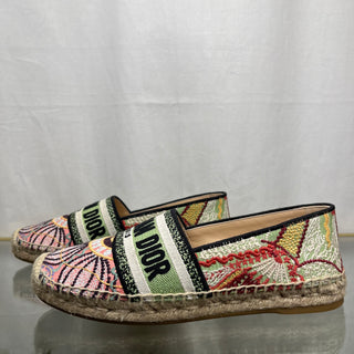 CHRISTIAN DIOR Espadrilles Canvas Multicolor SZ 36