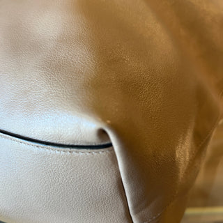 PRADA Argilla Glacé Calf Leather Beige Tote Bag
