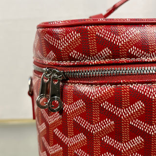 GOYARD Goyardine Muse Red Vanity Case