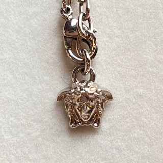 VERSACE Pink Medusa Crystal Embellished Necklace