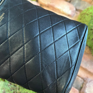 SAINT LAURENT Mini Carré-Quilt Matelassé Binocular Vanity Bag