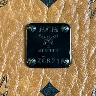 MCM Brown Ottomar Leather Passport Holder