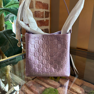 GUCCI Small Bucket Bag Purple Patent