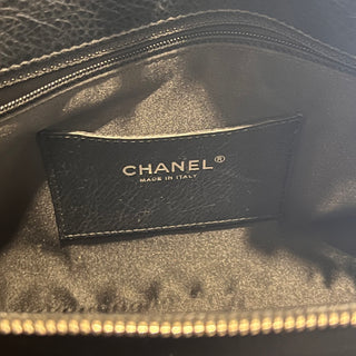 CHANEL On The Road Black Quilted Glazed Leather Tote Bag