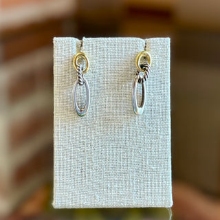 DAVID YURMAN Ellipse Oval Link Drop Earrings