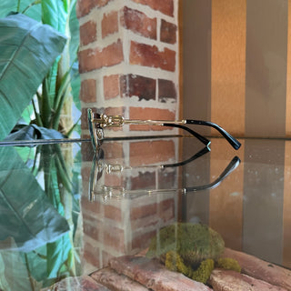 TIFFANY & CO. TF3111 6202/9S Gold Toned Metal Rectangle Sunglasses