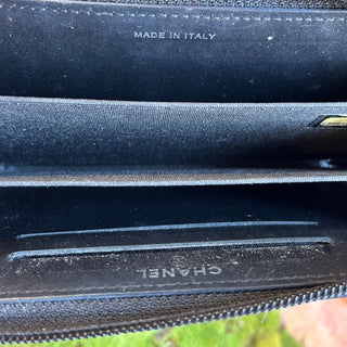 CHANEL Boy Glazed Calfskin Wallet