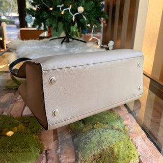 LOUIS VUITTON City Steamer MM Beige Black Two-Tone Tote