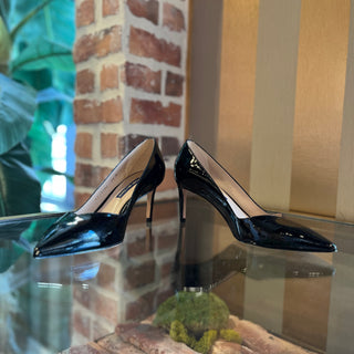 STUART WEITZMAN Black Patent Leather Heels SZ 7.5