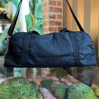 GUCCI Black Techno Canvas Duffle Bag
