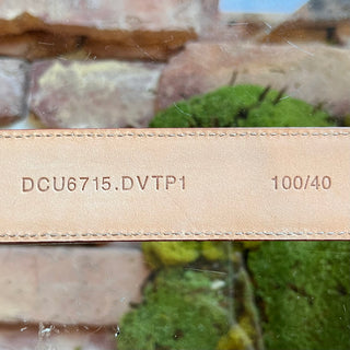 VERSACE Hexagon Medusa Buckle Red Leather Belt 100/4 (SZ XL)