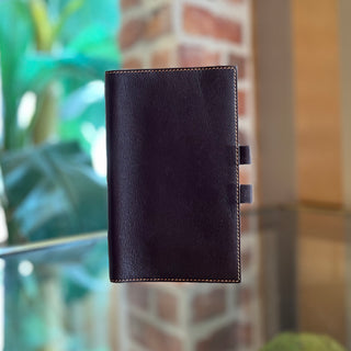 HERMES Continental Chocolate Swift Leather Wallet