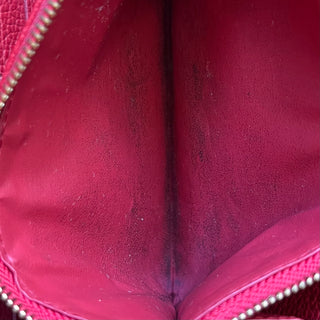 LOUIS VUITTON LV Monogram Red Empreinte Leather Zippy Wallet