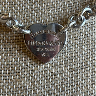 TIFFANY & CO "Please Return To Tiffany" Heart Chain Choker