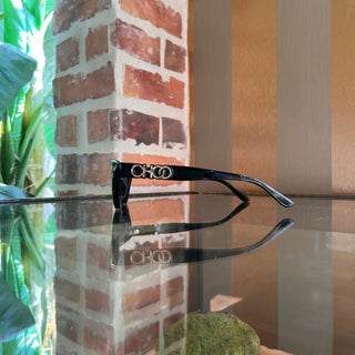 JIMMY CHOO SPARKS/G/S 807IR Black Acetate Cat Eye Sunglasses