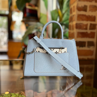 LOUIS VUITTON Marelle BB Bleu Nuage Epi Leather Tote Bag