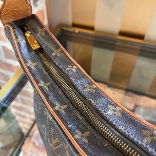 LOUIS VUITTON Croissant Brown Monogram Canvas Shoulder Bag
