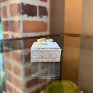 GUCCI 18K Yellow Gold Link To Love Ring SZ 17