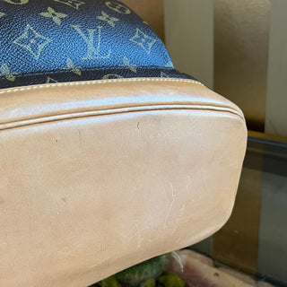 LOUIS VUITTON Montsouris GM Brown Monogram Canvas Drawstring Backpack