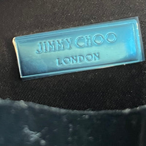Jimmy Choo Black Velvet Mini Bon Bon Bucket Bag