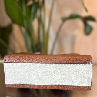 MARC JACOBS Grind Mini Bicolor Leather Tote Bag