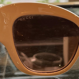 GUCCI GG0808S 002 Cat3 Cream Acetate Oversized Sunglasses
