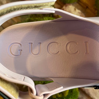 GUCCI Horsebit Purple Rubber Platform Sandals SZ 39 (US 9)