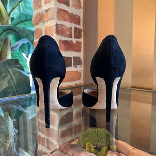 JIMMY CHOO D’orsay Black Suede Heels SZ 39 (US 9)
