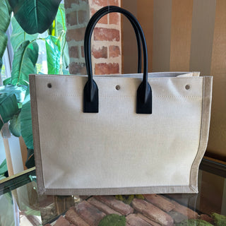 SAINT LAURENT Beige Rive Gauche Tote