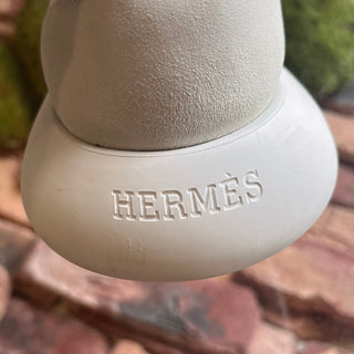 HERMES White/Grey Knit Crew H Logo Sneakers SZ 38 (US 8)